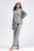 Aura Stylo - Basic Bae High- Low Turtleneck Long Sleeve Top and Pants Sweater Set