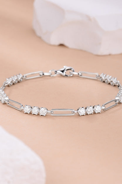 Aura Stylo - 1.8 Carat Moissanite 925 Sterling Silver Bracelet