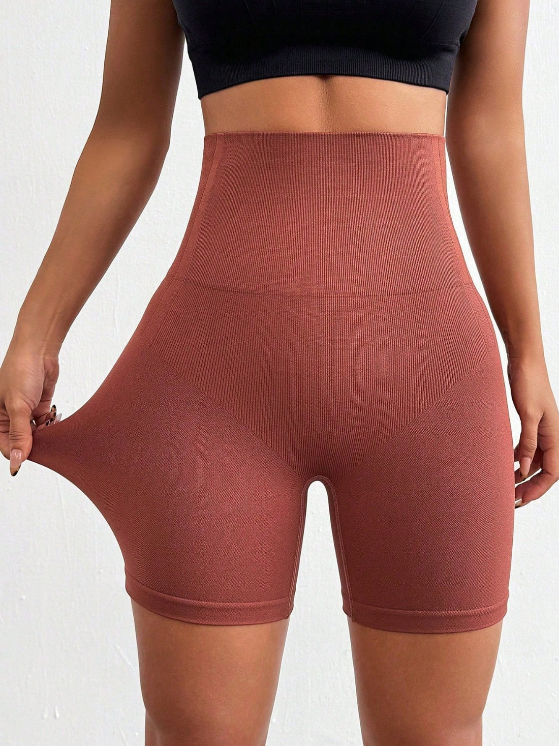 Aura Stylo - Seamless High Waist Active Shorts