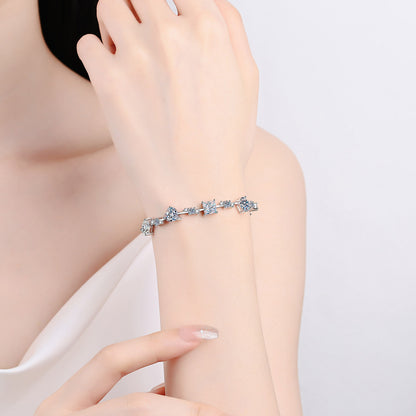 Aura Stylo - 6.2 Carat Moissanite 925 Sterling Silver Bracelet