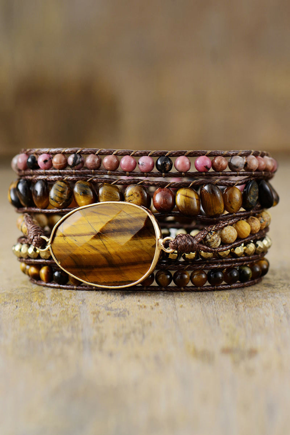 Aura Stylo - Natural Stone Layered Bracelet