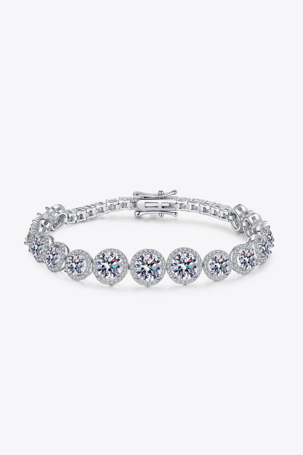 Aura Stylo - 925 Sterling Silver 10.4 Carat Moissanite Bracelet