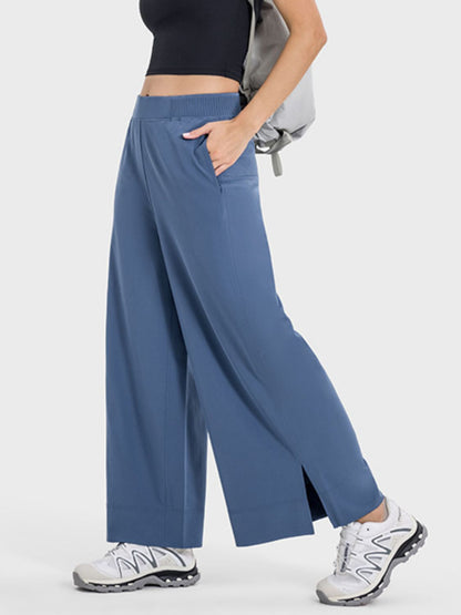 Aura Stylo - Millennia Slit Wide Leg Active Pants