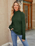 Aura Stylo - Cable-Knit Mock Neck Sweater