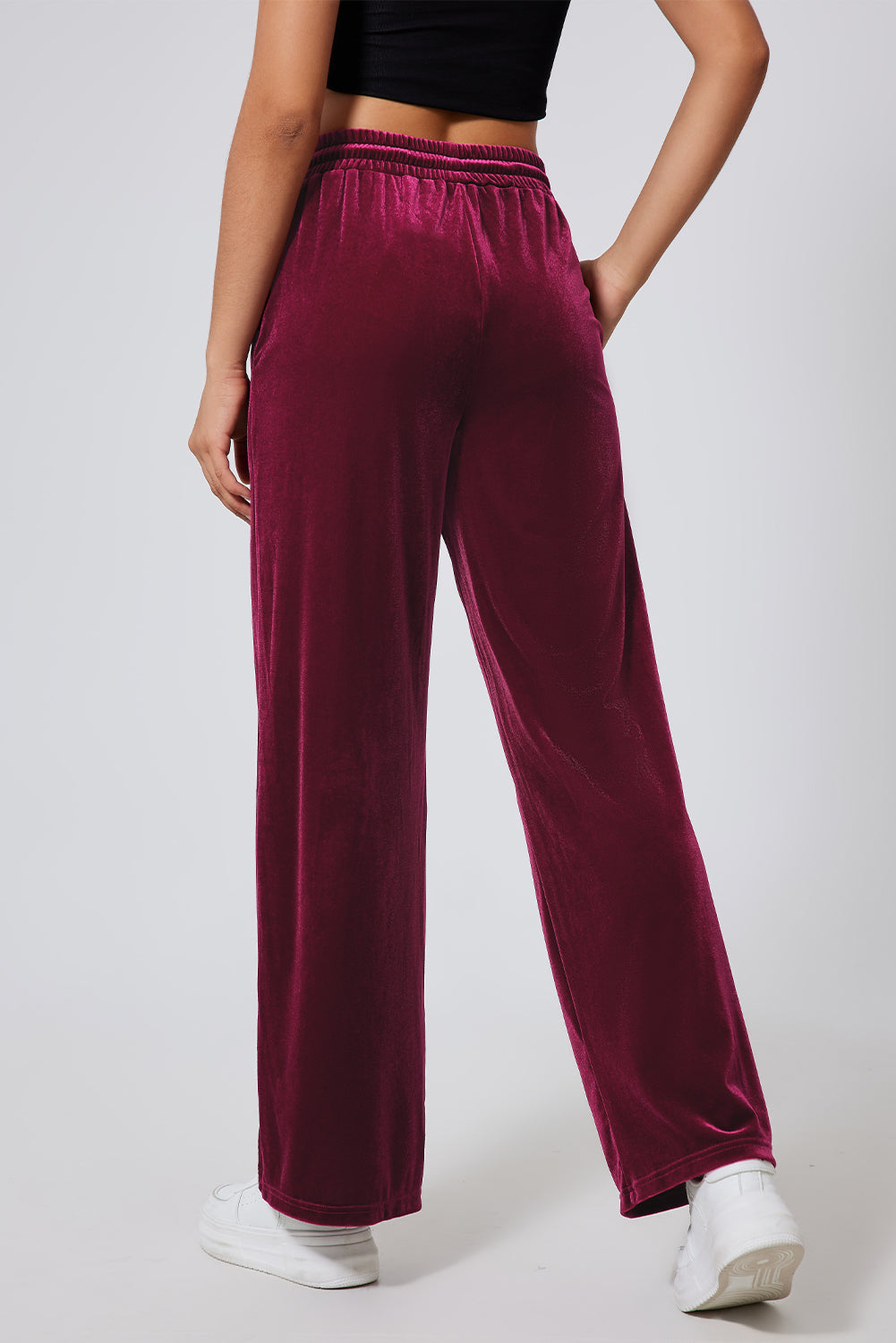 Aura Stylo - Drawstring Wide Leg Active Pants