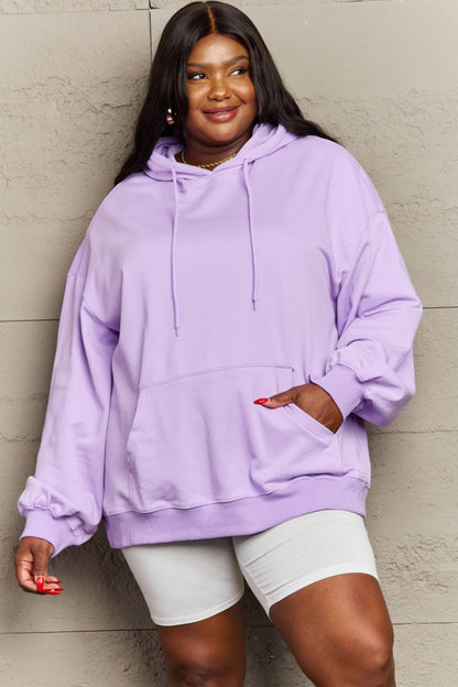 Full Size Drawstring Long Sleeve Hoodie