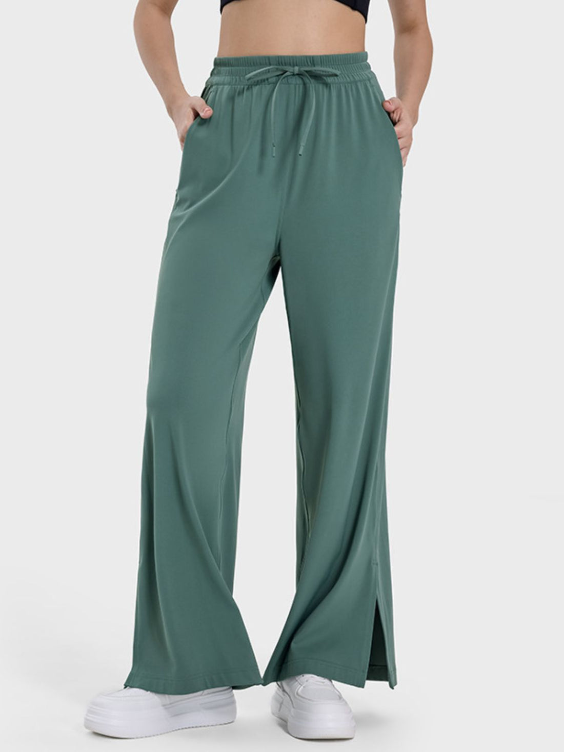 Aura Stylo - Millennia Slit Wide Leg Active Pants