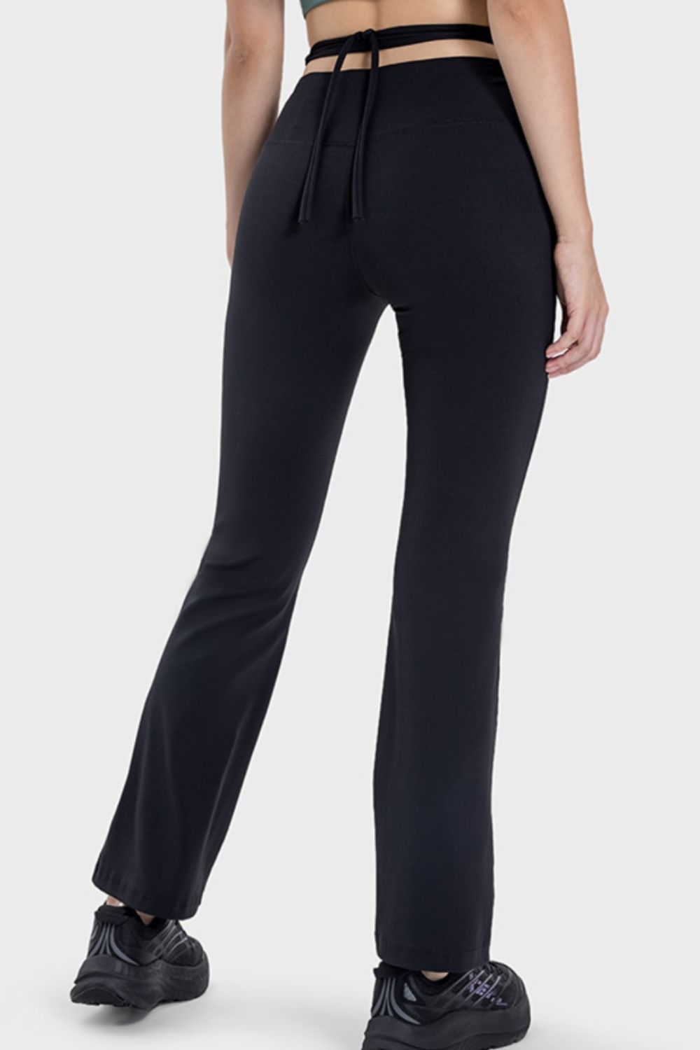 Aura Stylo - Millennia Tied Mid-Rise Waist Active Pants