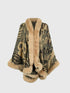 Aura Stylo - Printed Open Front Poncho