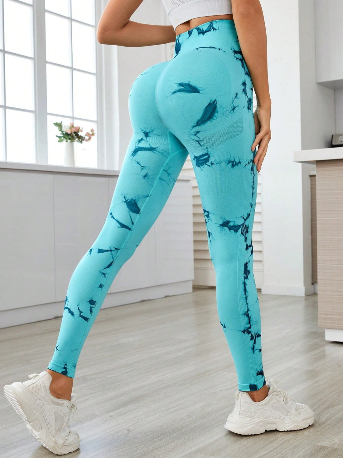 Aura Stylo - Printed High Waist Active Leggings