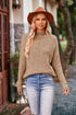 Aura Stylo - Mock Neck Rib-Knit Sweater