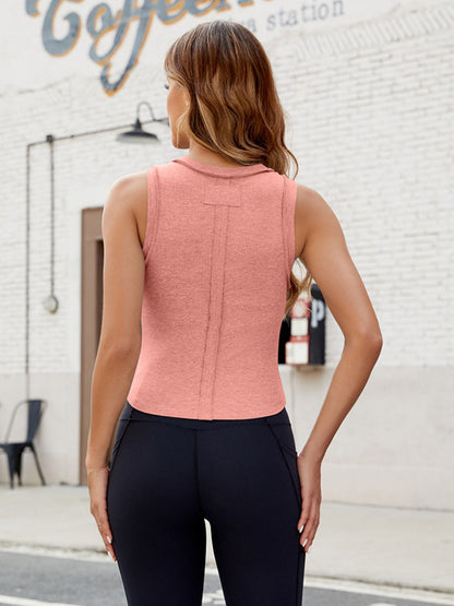 Comfy Exposed Seam Round Neck Tank