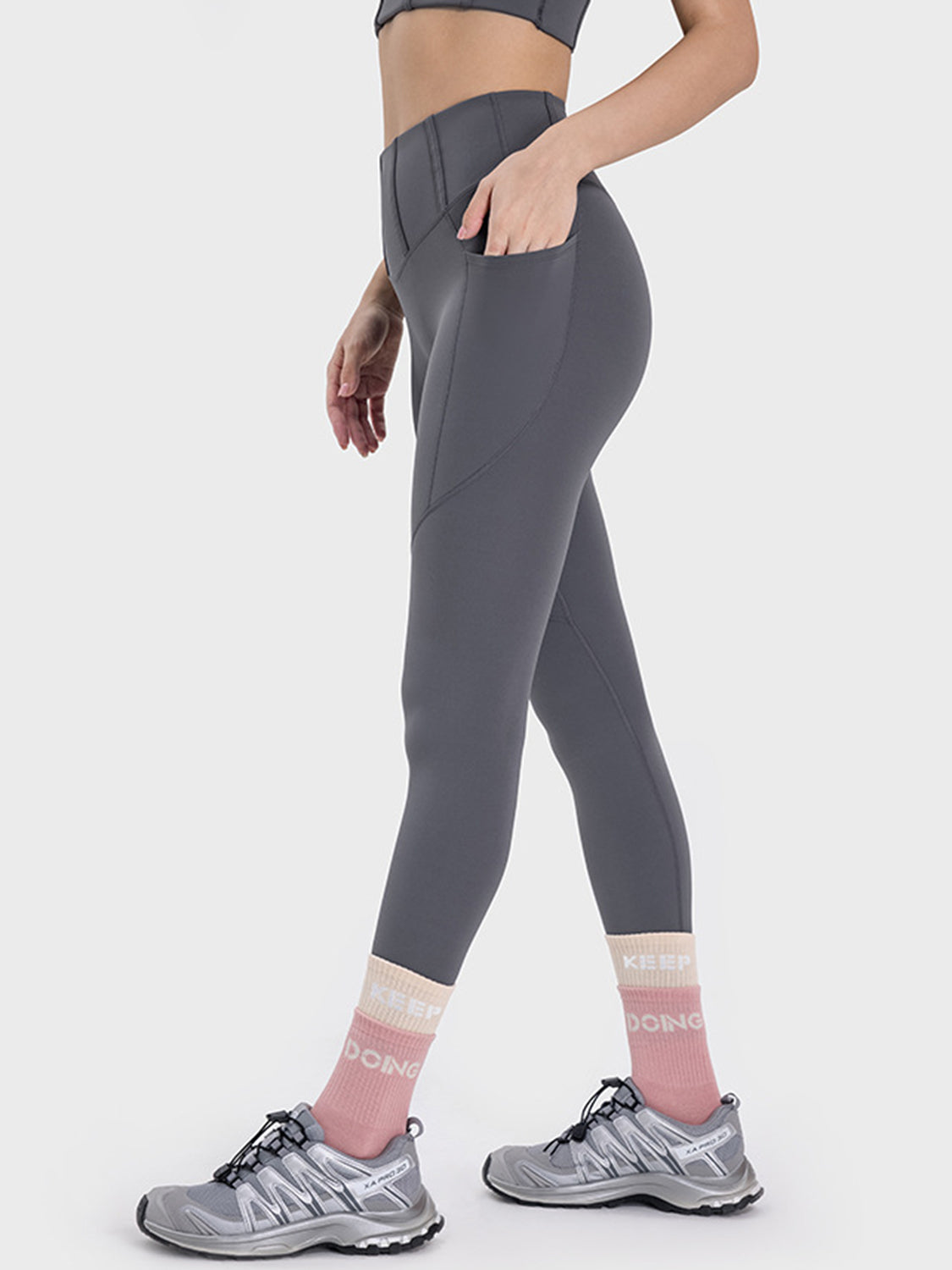 Aura Stylo - Millennia Pocketed High Waist Active Leggings