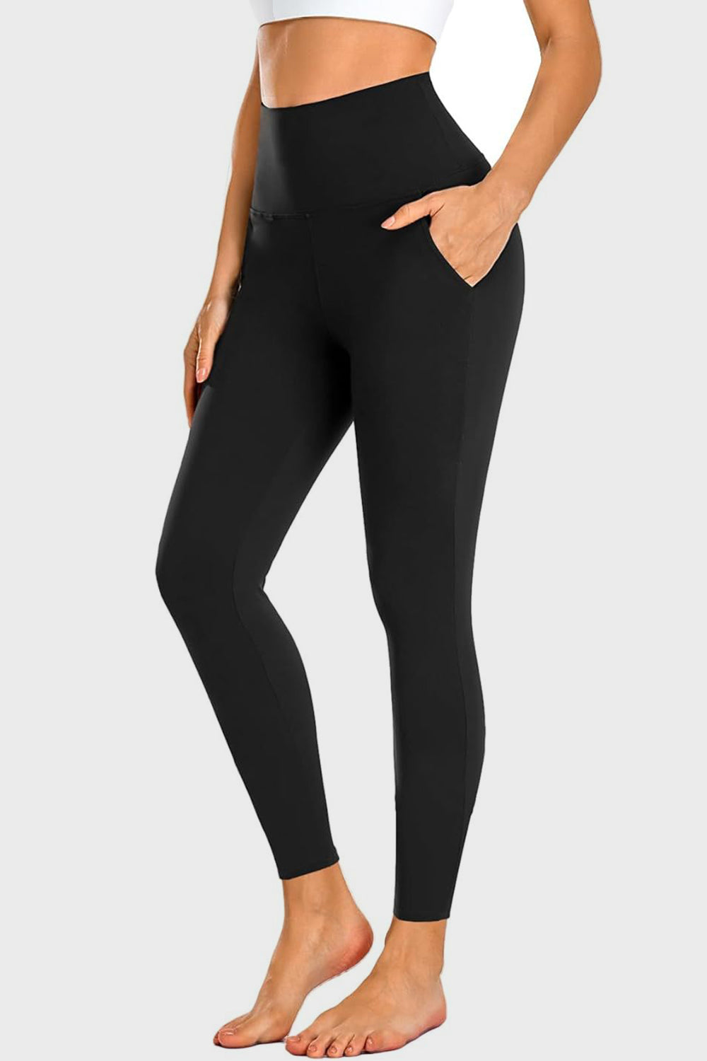 Aura Stylo - Pocketed High Waist Active Leggings