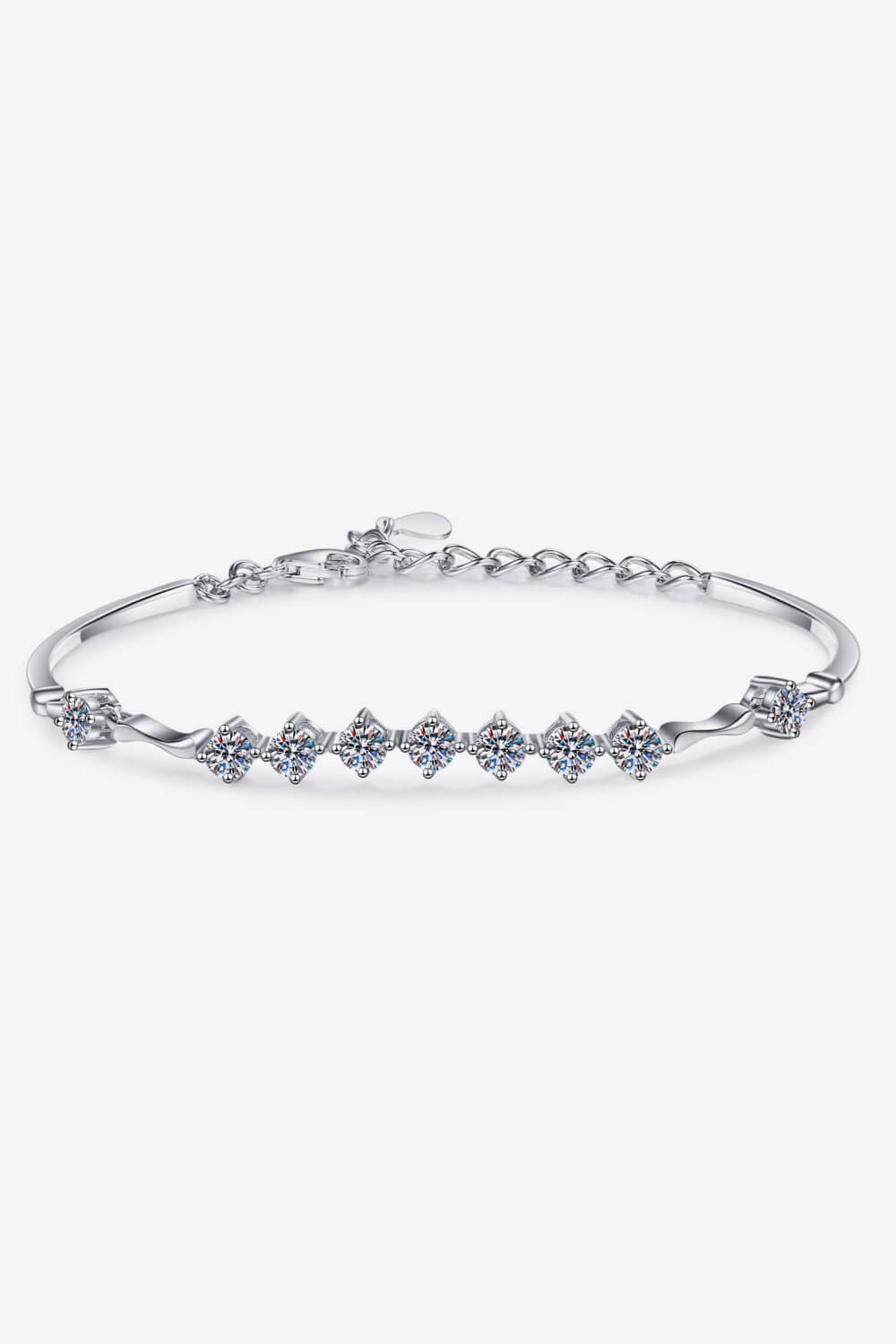 Aura Stylo - Moissanite 925 Sterling Silver Bracelet