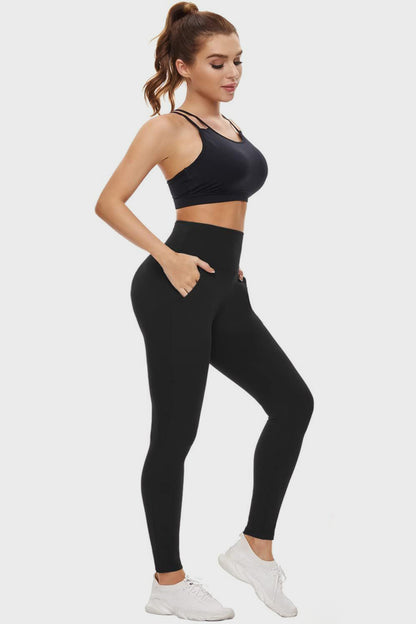 Aura Stylo - Pocketed High Waist Active Leggings