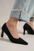 Aura Stylo - Beast Fashion Faux Suede Point Toe Pumps