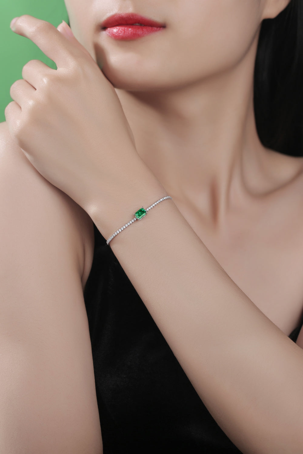 Aura Stylo - Adored 1 Carat Lab-Grown Emerald Bracelet