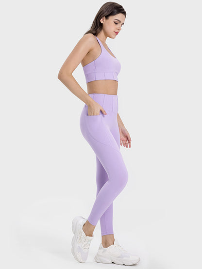 Aura Stylo - Millennia Pocketed High Waist Active Leggings