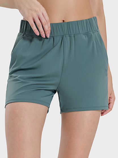 Aura Stylo - Millennia Elastic Waist Active Shorts