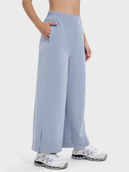 Aura Stylo - Millennia Slit Wide Leg Active Pants