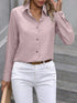 Button Up Collared Neck Long Sleeve Shirt