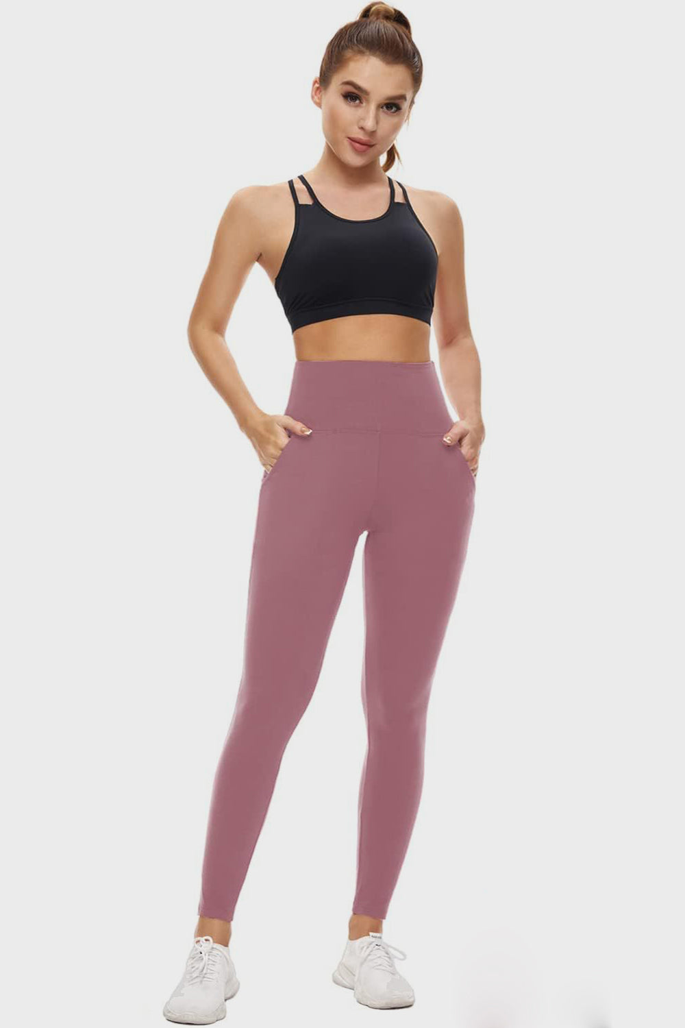 Aura Stylo - Pocketed High Waist Active Leggings