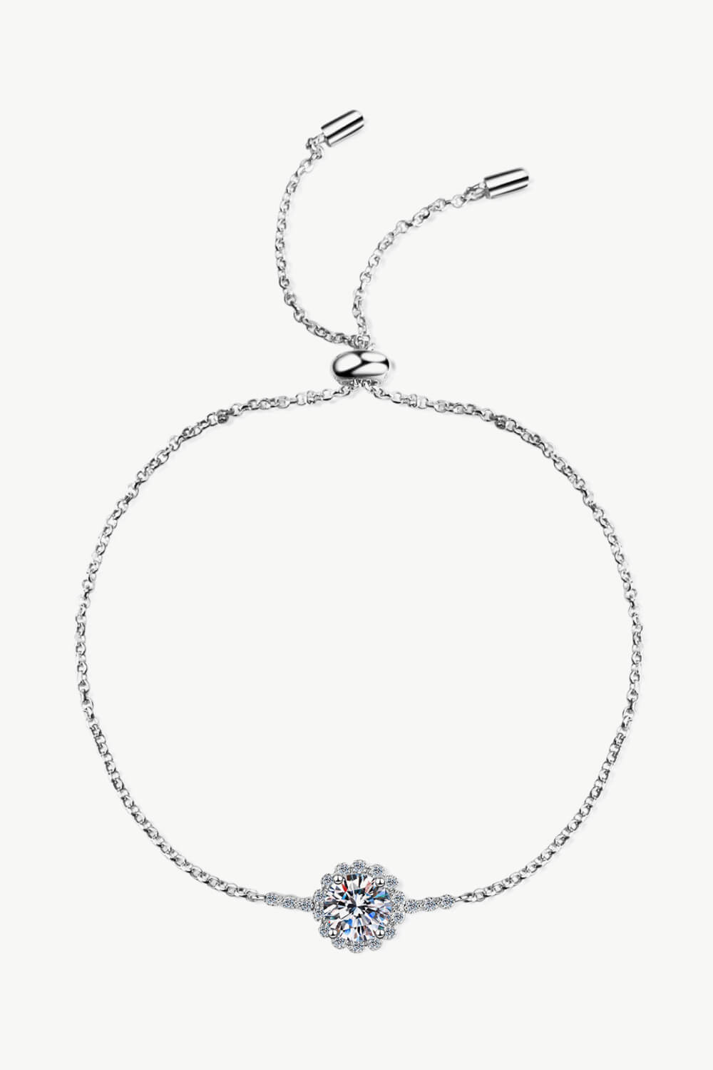 Aura Stylo - 1 Carat Moissanite Chain Bracelet