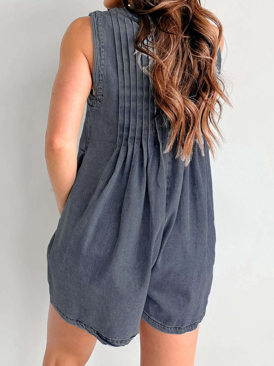 Stylish Tied Romper with Pockets